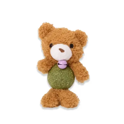 Brinquedo Urso de Pelúcia com Catnip Flicks