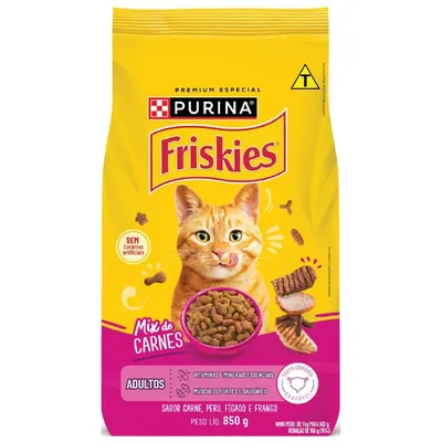 Ração Friskies Gatos Adultos Mix de Carnes