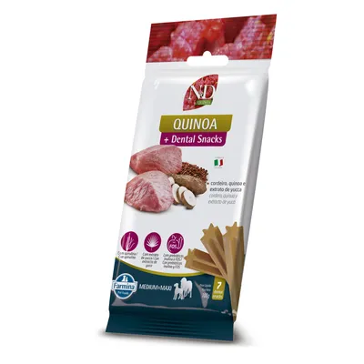 Petisco Dental N&D Quinoa Cães Médios e Grandes Cordeiro, Quinoa e Extrato de Yucca
