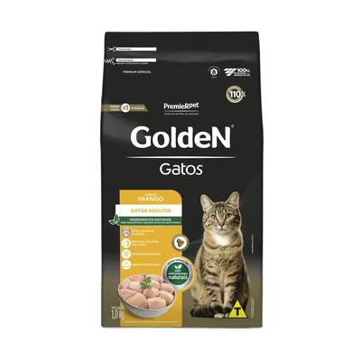 Ração Golden Gatos Adultos Sabor Frango