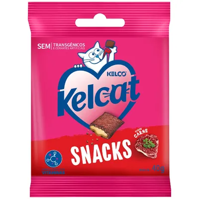 Petisco Kelcat Snack Carne para Gatos