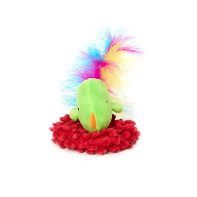 Brinquedo Pelúcia Pássaro Verde Flicks