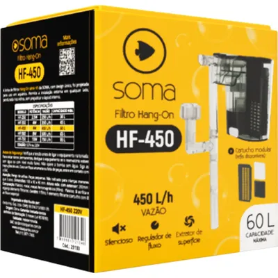 Filtro Externo Hang on HF450 Soma 450L/H 4W