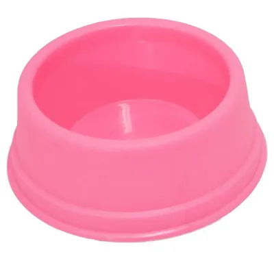 Comedouro Plástico Cães Rosa Triton Dog