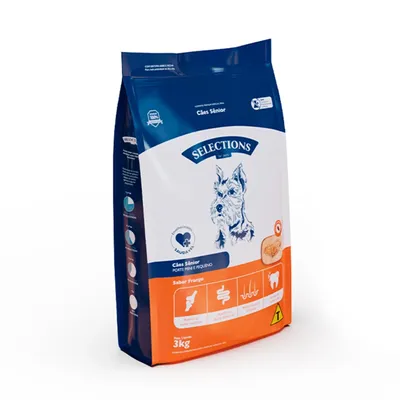 Ração Selections for Pets Cães Sênior Mini e Pequeno Frango