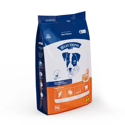 Ração Selections for Pets Cães Filhotes Mini e Pequeno Frango
