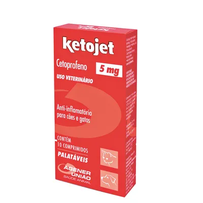 Ketojet 5mg Anti-inflamatório para Cães e Gatos