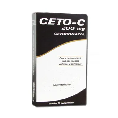 Ceto-C 200mg Antifúngico Cães e Gatos