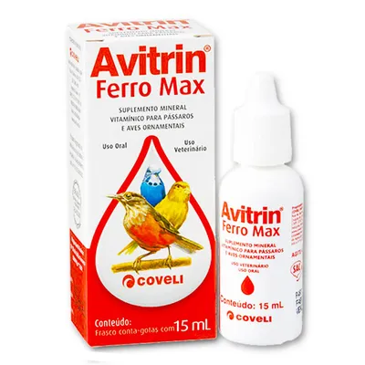 Complexo Vitamínico Pássaros Avitrin Ferro