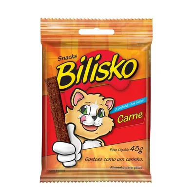 Petisco Bilisko Snacks Gato Carne