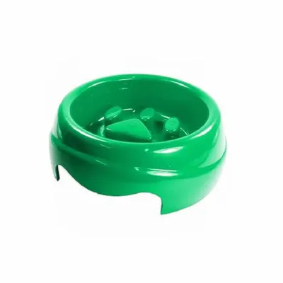 Comedouro Plástico Coma Melhor Verde Furacão Pet