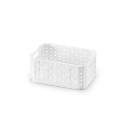 Caixa Organizadora Rattan Branca Arthi