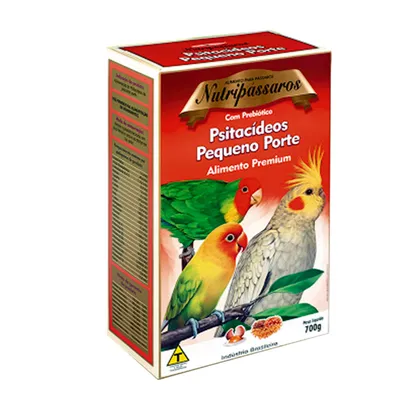 Ração para Psitacídeos de Pequeno Porte Nutripássaros Premium