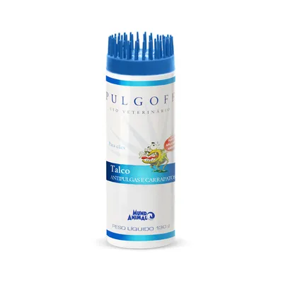 Talco Pulgoff Antipulgas e Carrapatos Mundo Animal