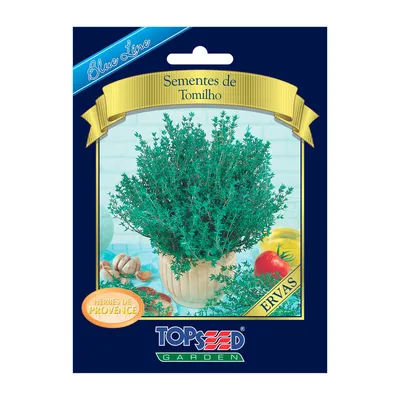 Sementes de Tomilho Blue Line Topseed Garden