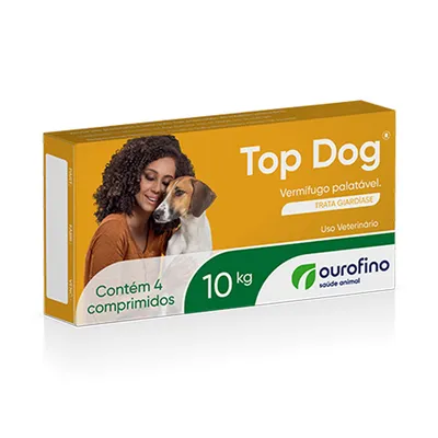 Vermífugo Top Dog para Cães 10kg