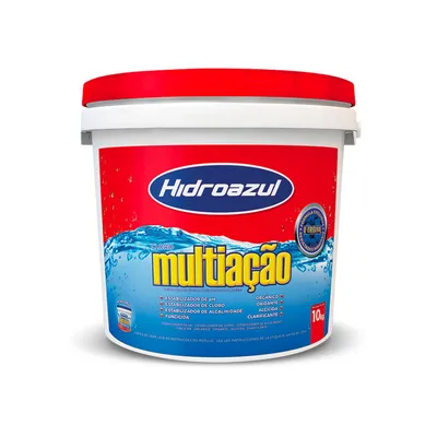 Cloro para Piscina Multiação Hidroazul 8 em 1
