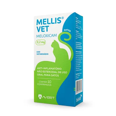 Anti-inflamatório Gatos Meloxicam Mellis Vet
