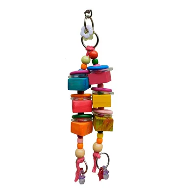 Brinquedo para Aves Pêndulo das Argolas Real Brinquedos Pet