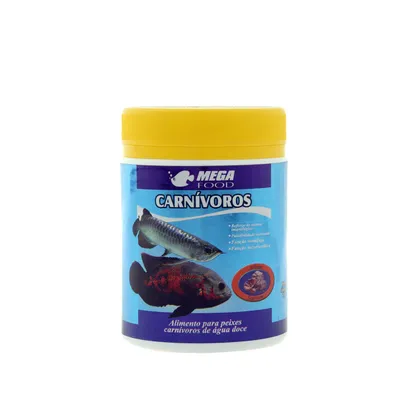 Ração para Peixes Carnívoros de Água Doce Mega Food