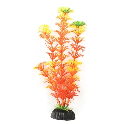 Planta Plástica para Aquário Soma Laranja
