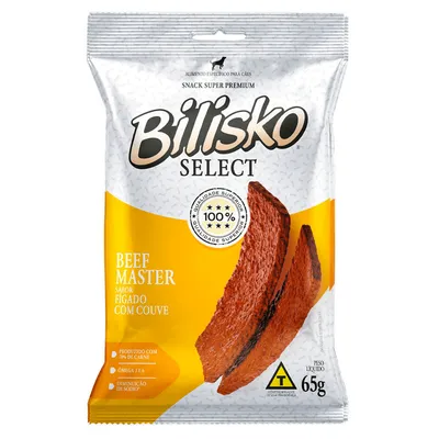 Petisco Bilisko Bifinho para Cães de Fígado com Couve