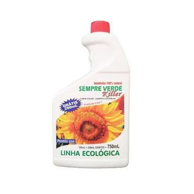 Inseticida Natural 3 em 1 Pronto Uso Sempre Verde Refil