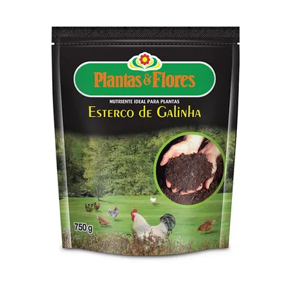 Fertilizante Esterco Galinha Plantio Plantas e Flores