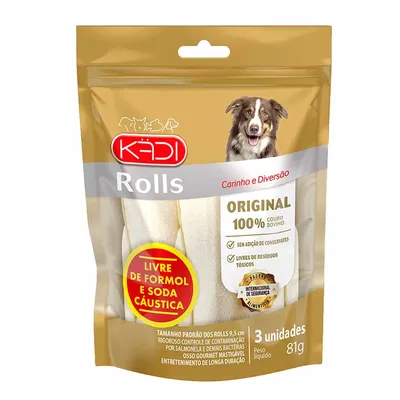 Petisco Cães Osso Original Roll Kadi
