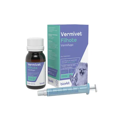 Vermífugo Vermivet Filhote Biovet