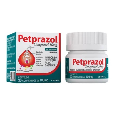 Petprazol 10mg Antiácido para cães e Gatos