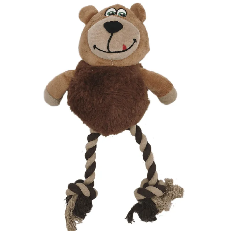 Brinquedo Urso de Pelúcia com Corda Savana