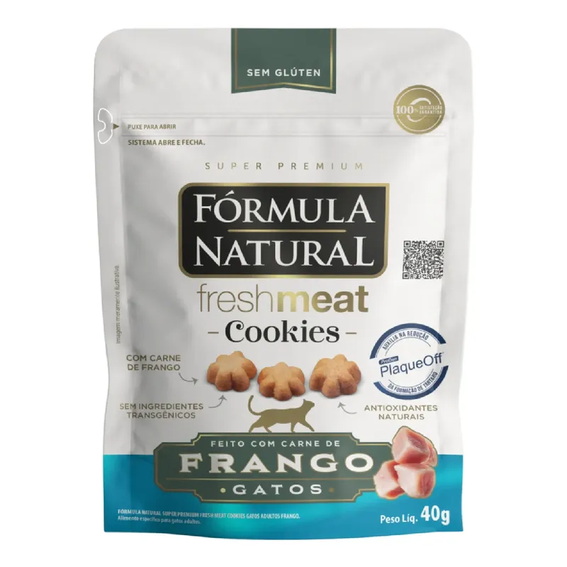 Cookies Fórmula Natural Fresh Meat Gatos Adultos Frango