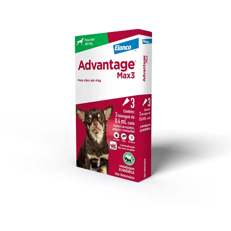 Antipulgas Advantage Max3 Cães até 4kg