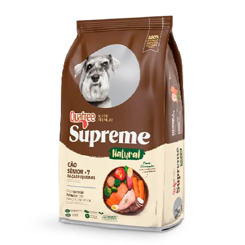 Ração Quatree Supreme Cães Sênior +7 Raças Pequenas